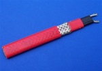 20 watt/foot, 120 volt, self-regulating, high temperature heater cable with tinned copper braid and fluoropolymer overjacket